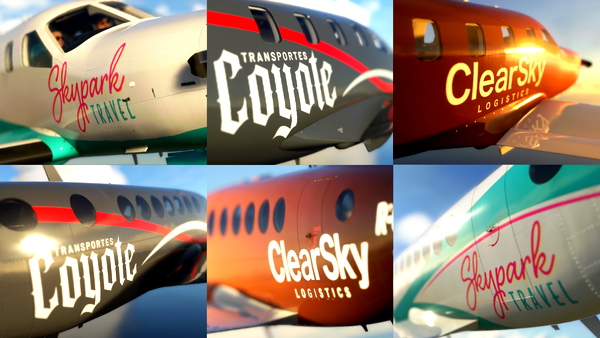 The Skypark Livery Pack - Turbo Prop - for Microsoft Flight Simulator