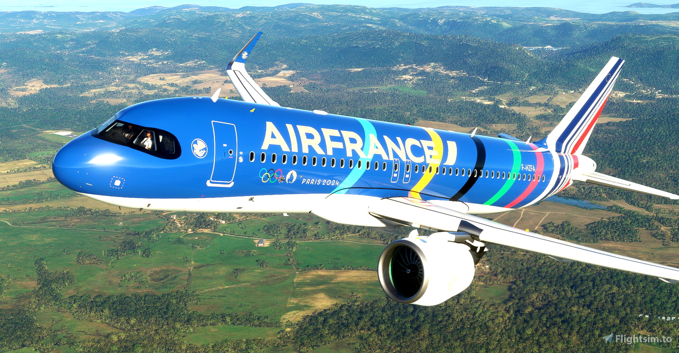 Threads - Air France Olympic Games 2024 / Jeux Olympiques 2024 CaptainSim  777-300ER for Microsoft Flight Simulator