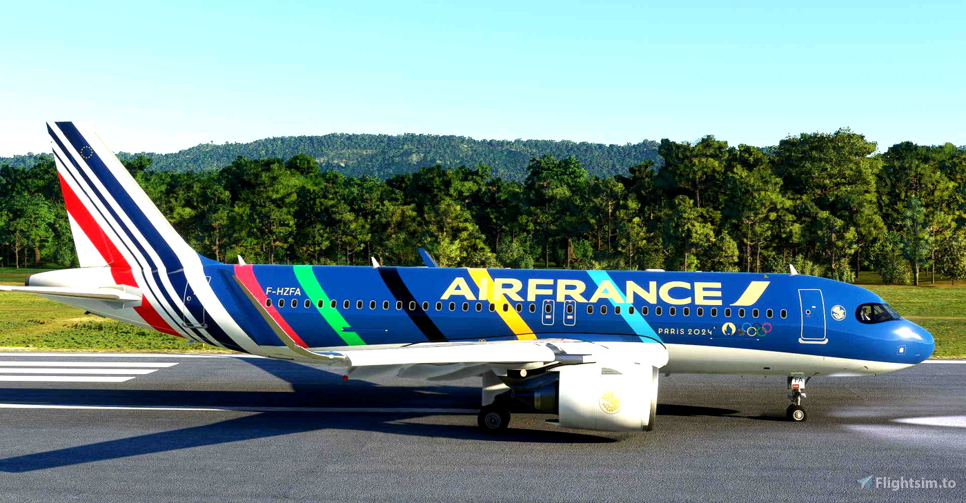 Threads - Air France Olympic Games 2024 / Jeux Olympiques 2024 CaptainSim  777-300ER for Microsoft Flight Simulator