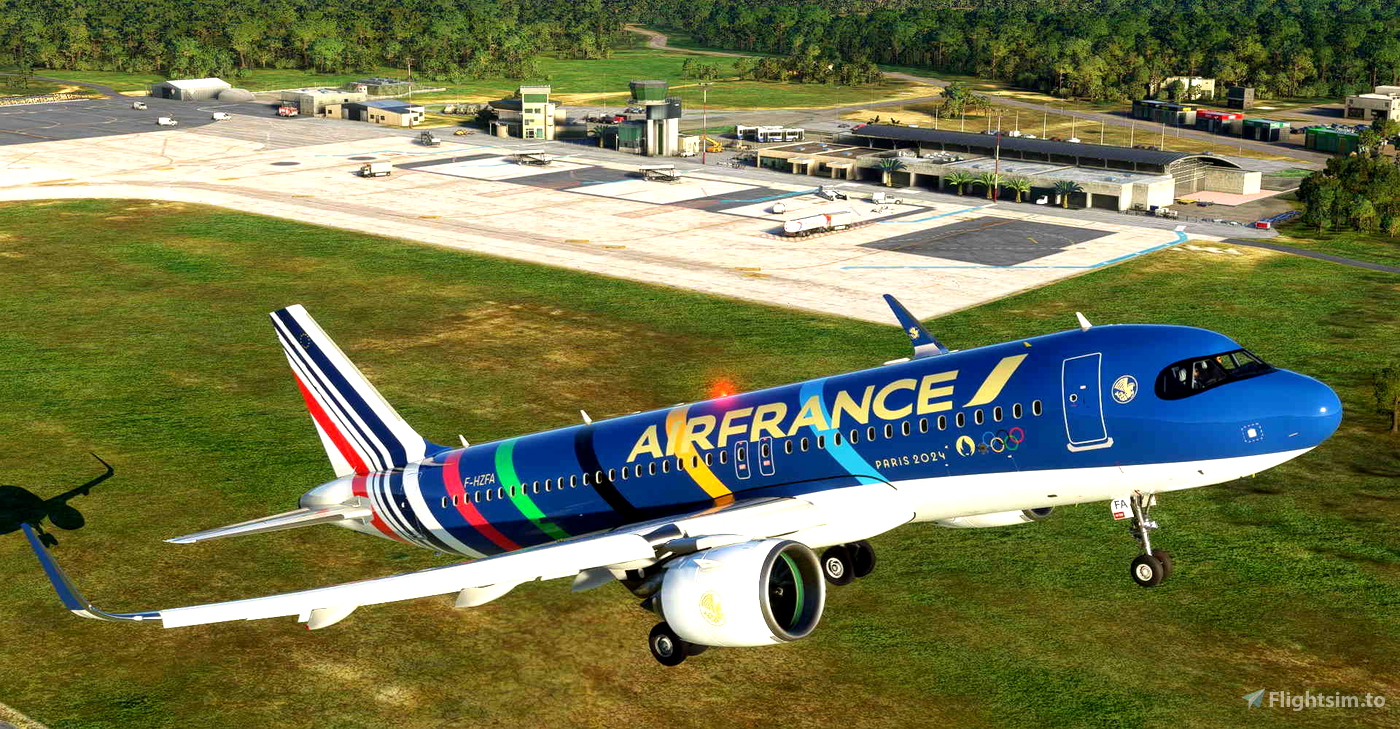 Threads - Air France Olympic Games 2024 / Jeux Olympiques 2024 CaptainSim  777-300ER for Microsoft Flight Simulator