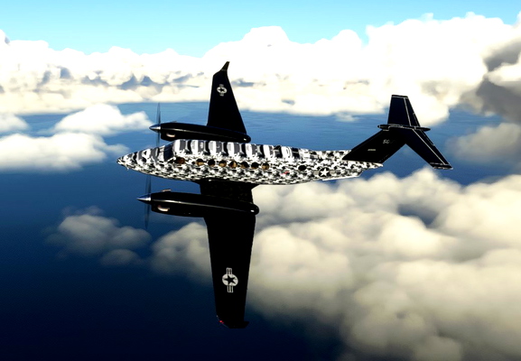 Beechcraft King Air 350i US Army Grey Camouflage - for Microsoft Flight Simulator