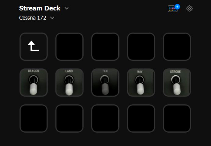 C172 G1000 15 Button Streamdeck profile (AAO   Flight Tracker) for