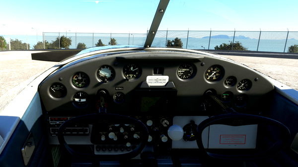 Carenado Cessna C170 - Grey Interior with dark two-tone cockpit panel - for Microsoft Flight Simulator