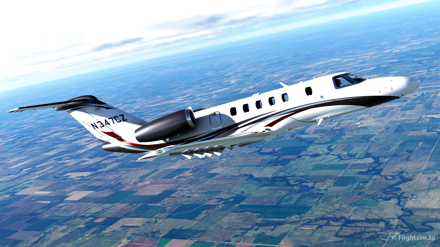 Cessna Citation Cj4 N347cz For Microsoft Flight Simulator 