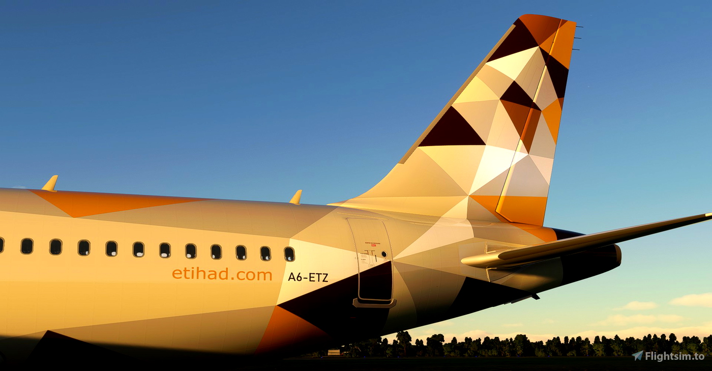 Etihad Airways Airbus A320 Neo For Microsoft Flight Simulator 