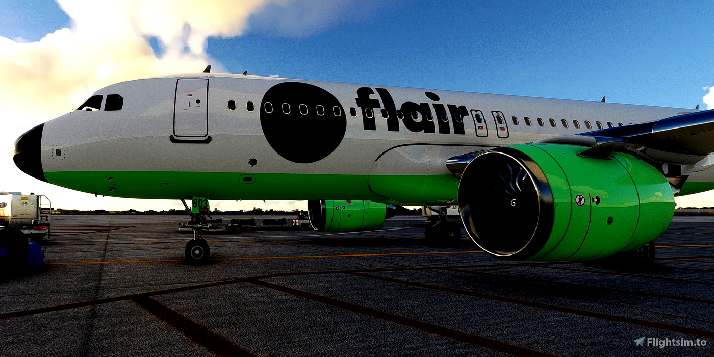 [A32NX] FlyByWire | Airbus A320neo FLAIR AIRLINES C-FFLJ in 8k for ...