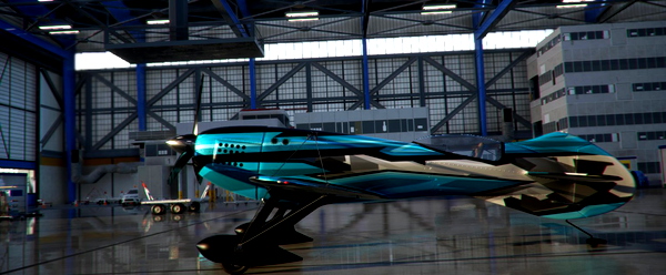 Gee bee R3 Special Blue Camouflage Livery - for Microsoft Flight Simulator