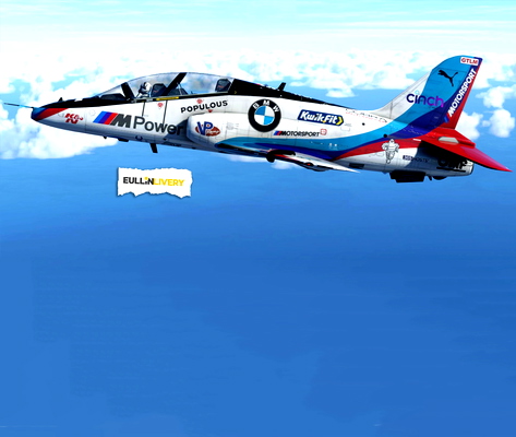 Justflight hawk t1/A "BMW SPORT" (Ficticia - Fictional) - for Microsoft Flight Simulator