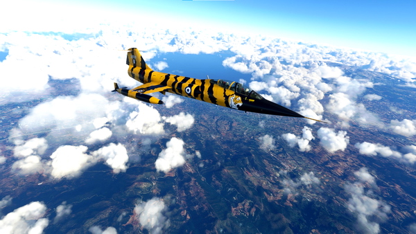 Liveries for the FRF-104G / TF-104G in HAF TIGER colors - for Microsoft Flight Simulator