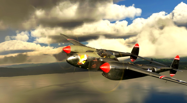 Lockheed P-38 "Glamour Puss II" 8th FG - for Microsoft Flight Simulator
