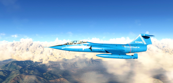 Lockheed TF-104 N104NL Northern Light Aircraft, Inc. - for Microsoft Flight Simulator