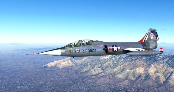 Lockheed TF-104 USAF 13076 Bicentennial - for Microsoft Flight Simulator