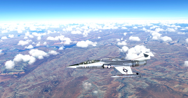 Lockheed TF-104 USAF 57-1304 - for Microsoft Flight Simulator
