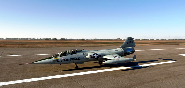 Lockheed TF-104 USAF 57-1319 - for Microsoft Flight Simulator