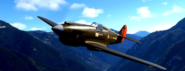 P-40B Tomahawk BigRadials brown Ganesh VT-GAN - for Microsoft Flight Simulator