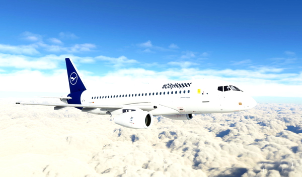 Sukhoi Superjet 100 Lufthansa #CityHopper "Magdeburg" 8K - for Microsoft Flight Simulator
