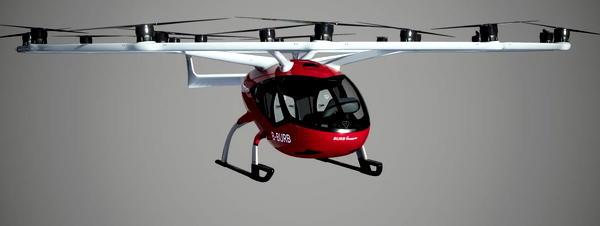 VoloCity BURB-Hopper Burgundy Livery V2 - for Microsoft Flight Simulator