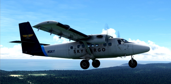 Aerosoft's Twin Otter Tundra Cargo in SkyCargo livery - for Microsoft Flight Simulator