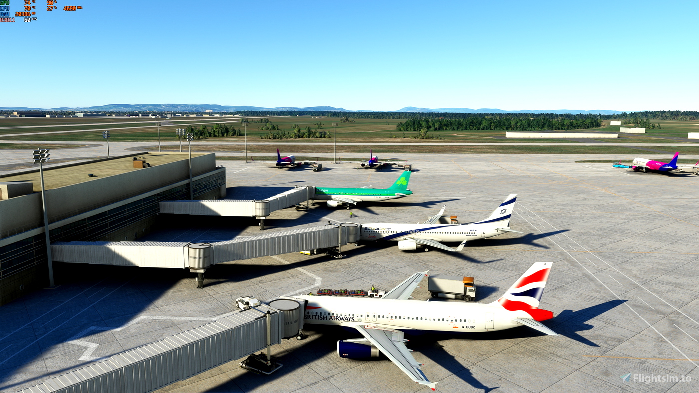 Budapest Ferenc Liszt LHBP default airport UPGRADE for Microsoft Flight