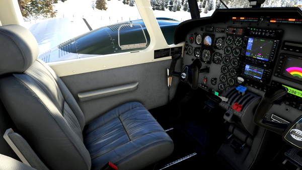 Carenado Seneca V interior overhaul - for Microsoft Flight Simulator