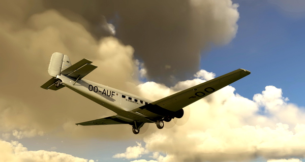 Junkers Ju-52/3m Sabena OO-AUF - for Microsoft Flight Simulator