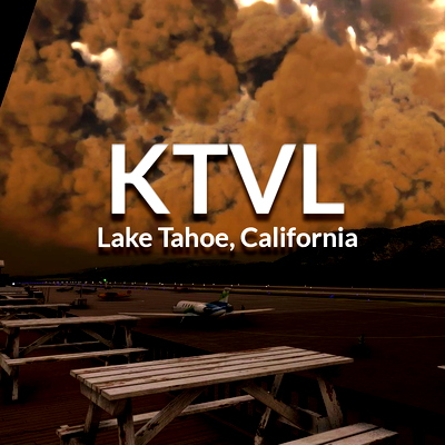 KTVL - Lake Tahoe Airport, California, USA - for Microsoft Flight Simulator