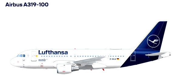 Luke AirTool Seatplan A319-100 Lufthansa - for Microsoft Flight Simulator