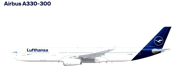 Luke AirTool Seatplan A330-300 Lufthansa - for Microsoft Flight Simulator