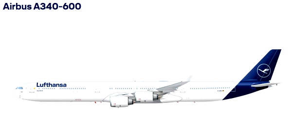 Luke AirTool Seatplan A340-600 Lufthansa - for Microsoft Flight Simulator