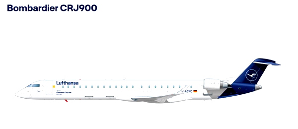 Luke AirTool Seatplan CRJ900 Lufthansa - for Microsoft Flight Simulator