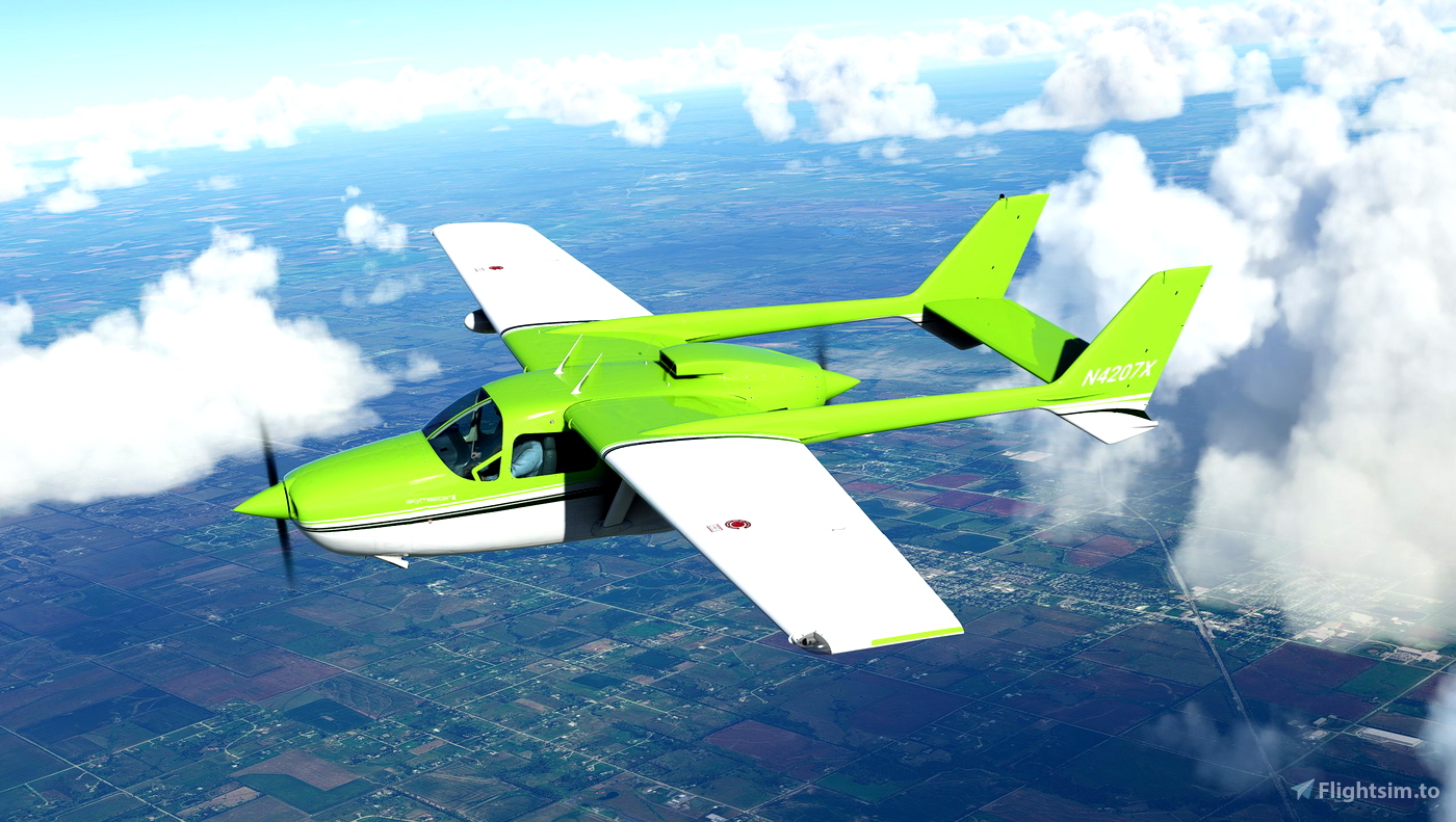 Retro Green Livery for Carenado C337 Skymaster for Microsoft Flight ...