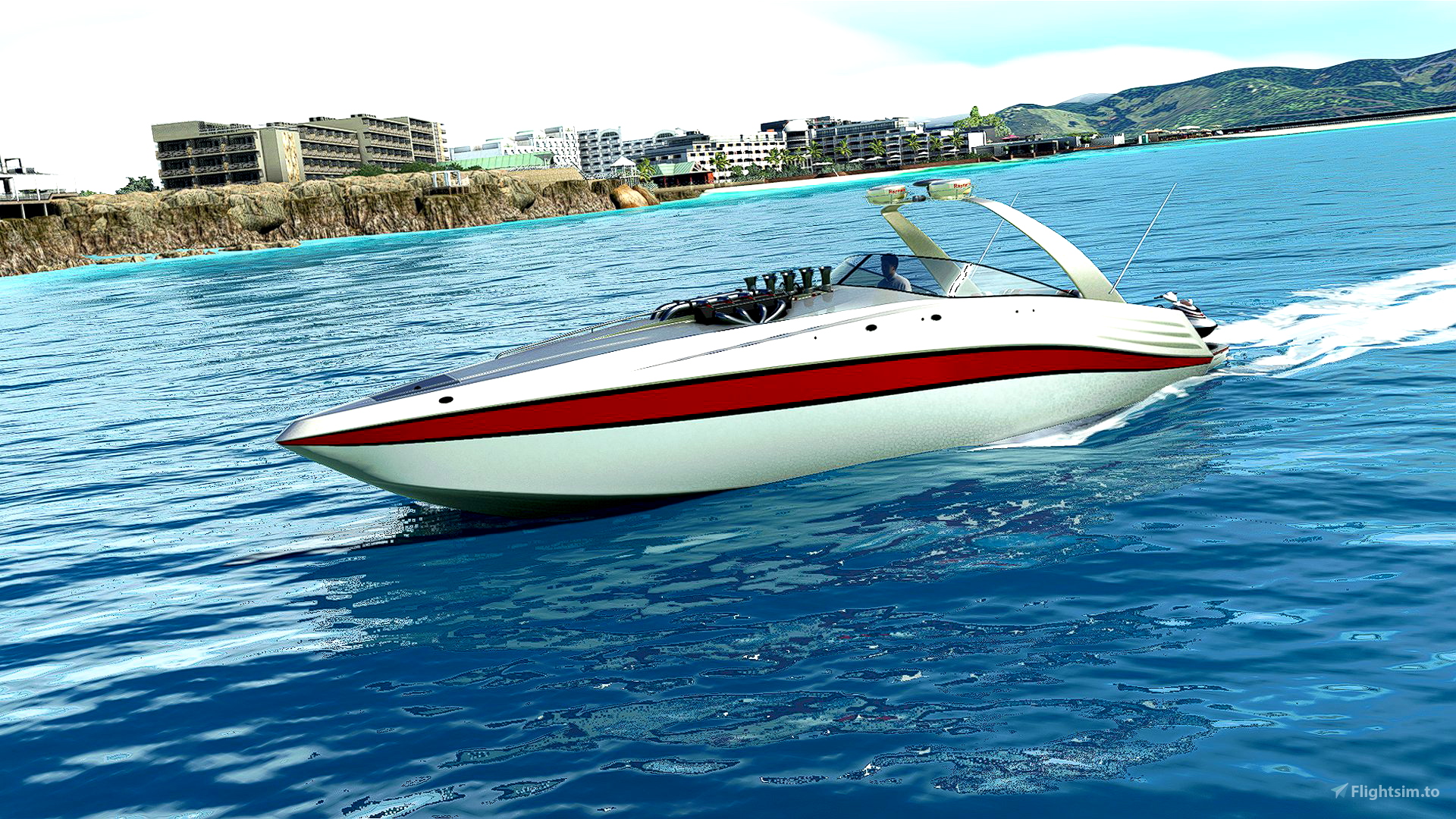 flight simulator yacht