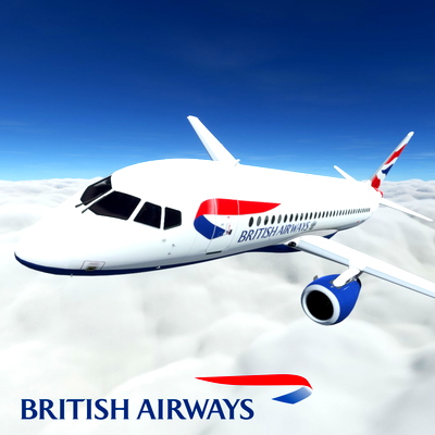 SSJ100 BA Fictional (G-HSSJ) - for Microsoft Flight Simulator