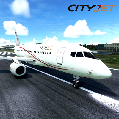SSJ100 CityJet (EI-FWA) - for Microsoft Flight Simulator