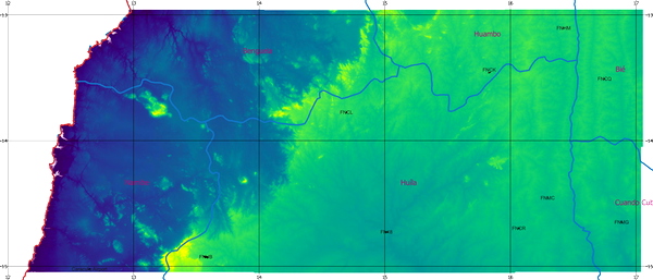 Angola ETM12 Enhanced Terrain Mesh 12m vol_08 - Benguela Namibe Huìla - for Microsoft Flight Simulator