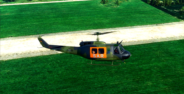 Bell UH-1D SAR87 Holzdorf Heeresflieger Jahr 2021 | black cockpit - for Microsoft Flight Simulator