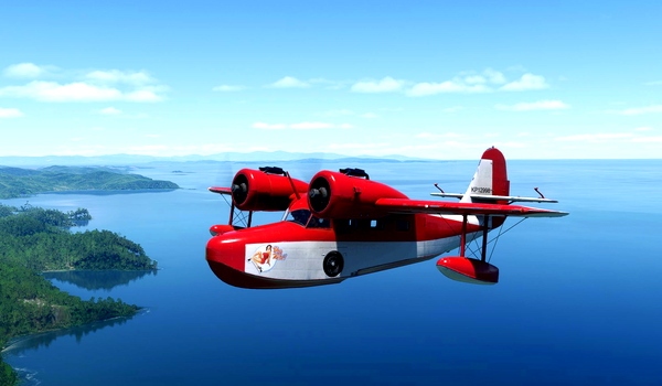 Big Radials - Grumman JRF-6B Goose from Uncharted Drake's fortune - for Microsoft Flight Simulator
