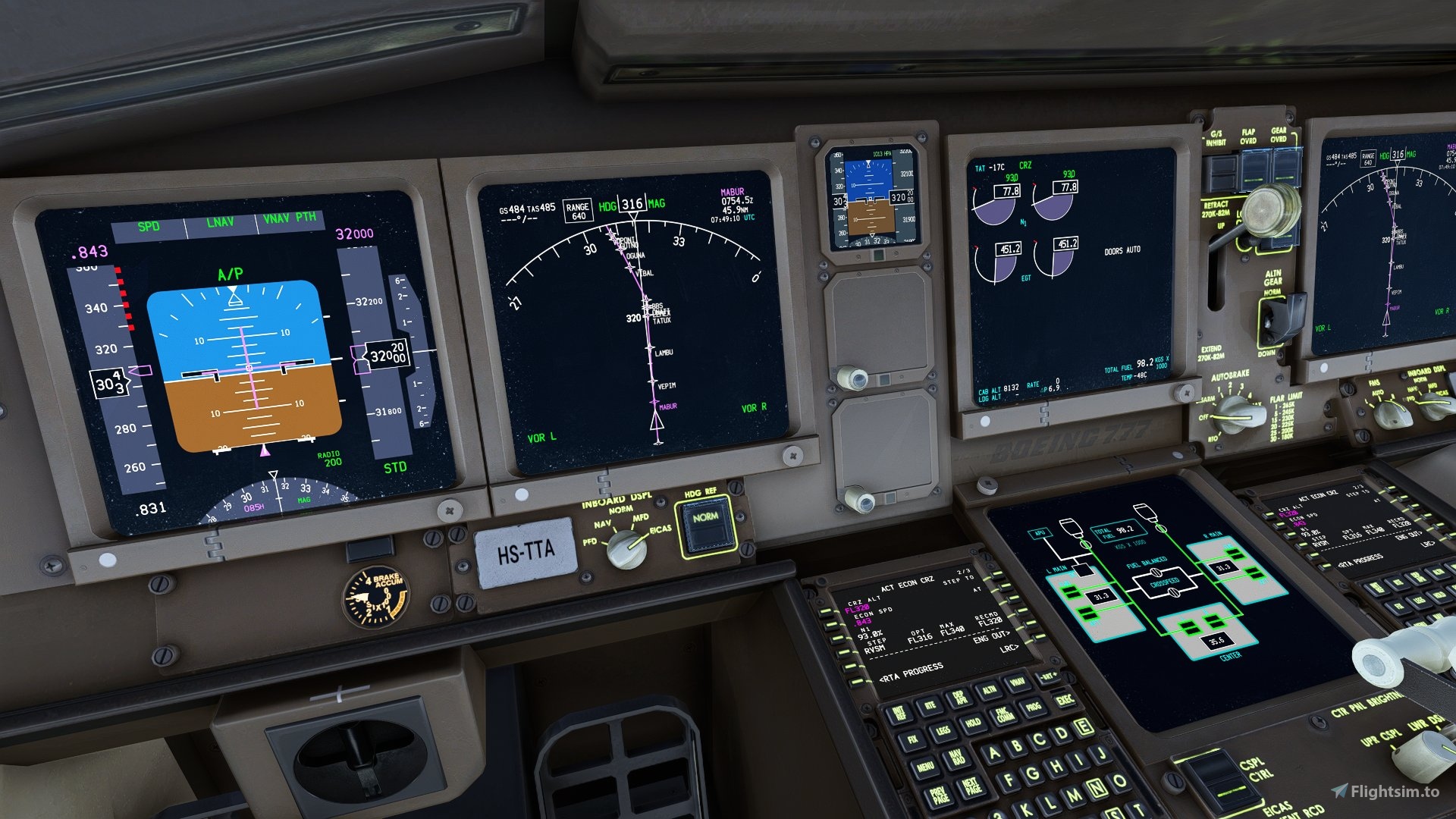 WorldlinerRS Compatibility Mod for Captain Sim B777 B767 for