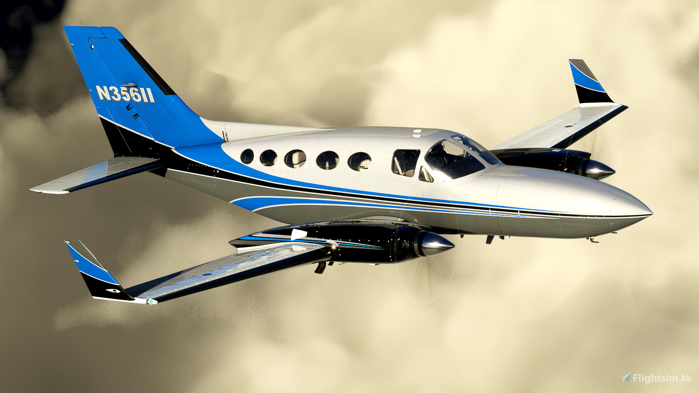 Cessna 414A Chancellor N356II for Microsoft Flight Simulator | MSFS