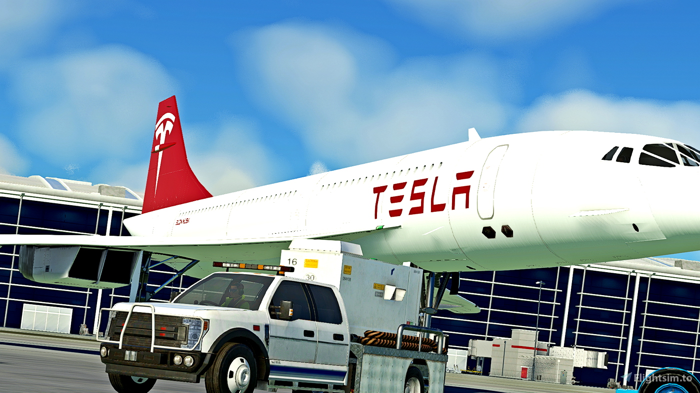 DC Designs Concorde | Tesla Livery (Fictional) für Microsoft Flight ...