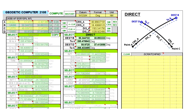 EXCEL AVIATION WORKBOOK - for Microsoft Flight Simulator