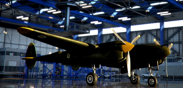 Flying Iron's P-38 Lightning in our very own Trixter livery - for Microsoft Flight Simulator