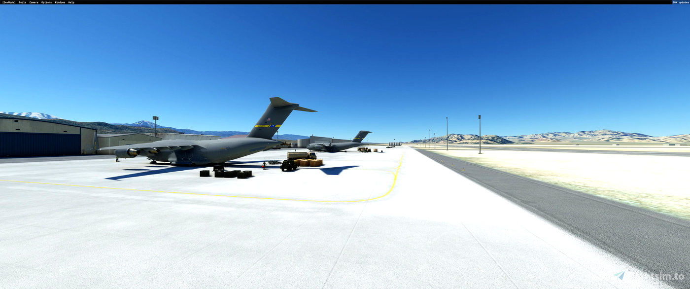 Indian Springs AFB KINS (Creech) USA for Microsoft Flight Simulator | MSFS