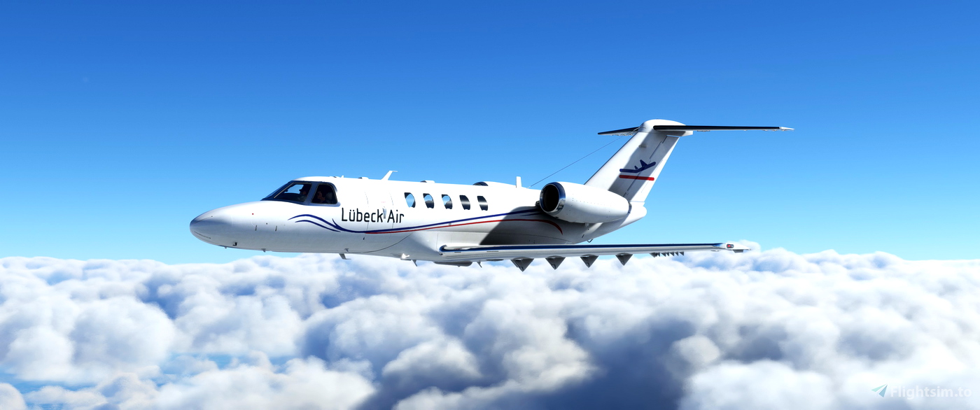 Livery CJ4 Lübeck Air for Microsoft Flight Simulator | MSFS