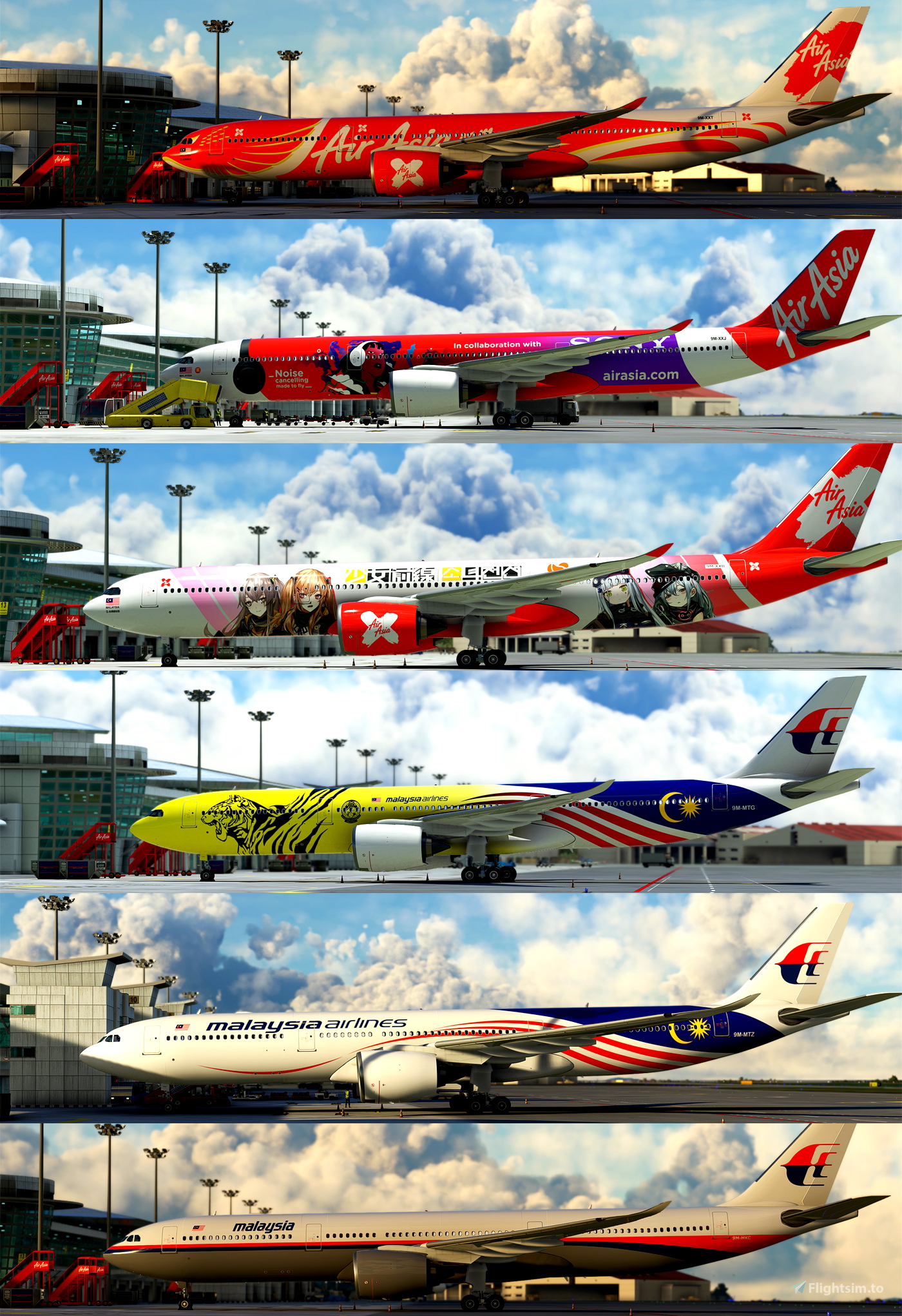 Malaysia Airlines And Airasia For Microsoft Flight Simulator Msfs