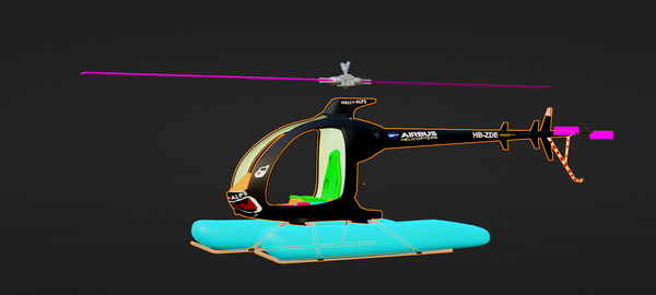 Mosquito XE Helicopter HBZDE Heli Alpes - for Microsoft Flight Simulator