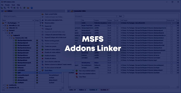 MSFS Addons Linker - for Microsoft Flight Simulator