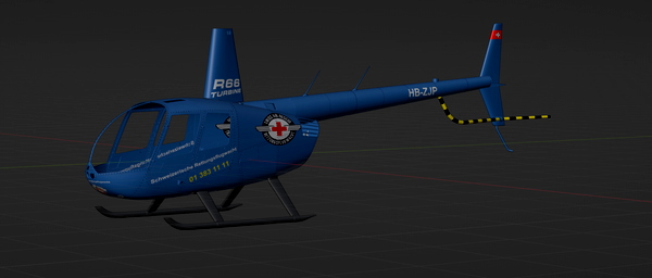 Robinson R44 Raven II HB-ZJP Schweizerische rettungsflugwacht - for Microsoft Flight Simulator