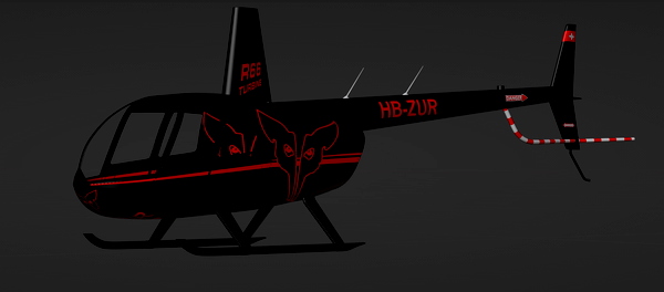 Robinson R44 Raven II HB-ZUR Fuchs Helikopter AG - for Microsoft Flight Simulator