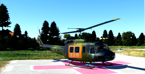 Bell UH-1D LTG62 SAR-87 Holzdorf - for Microsoft Flight Simulator
